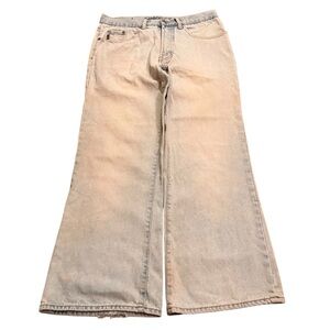 Carbon Light Wash Jeans Mens Size 32x30 Grunge Y2k Distressed